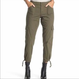 Sanctuary Social Standard Cargo Pants Joggers Olive Navy Green Stretch Size XL